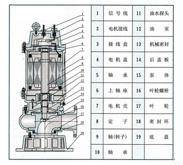 大東海泵業潛水排污泵結構圖