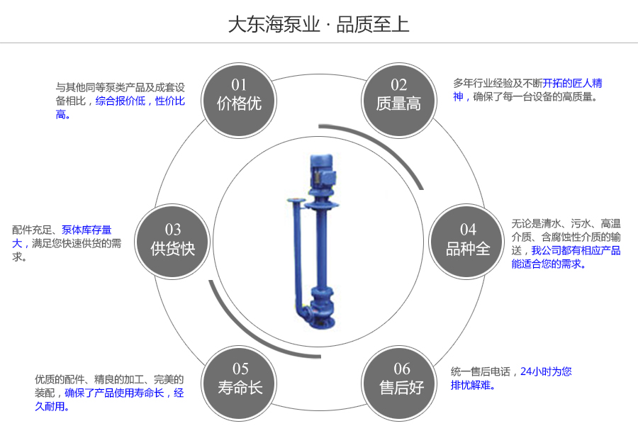 大東海泵業YW型無堵塞液下式排污泵質量保證圖