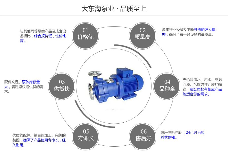 大東海泵業(yè)CQ型耐腐蝕磁力泵質(zhì)量保證圖